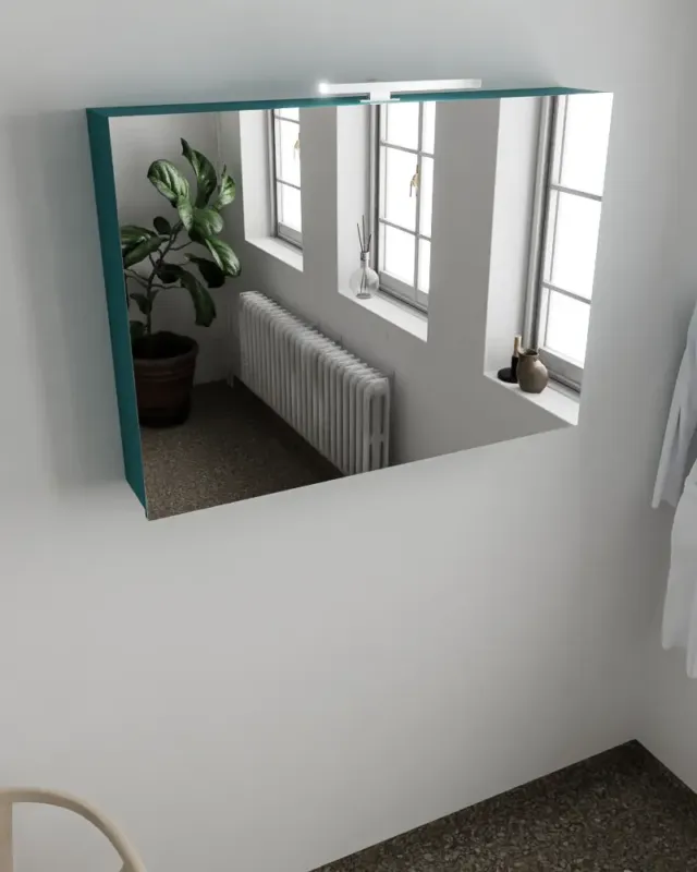 Beperkt Aanbod Mondiaz Cubb spiegelkast 100x70x16cm smag met 2 deuren
