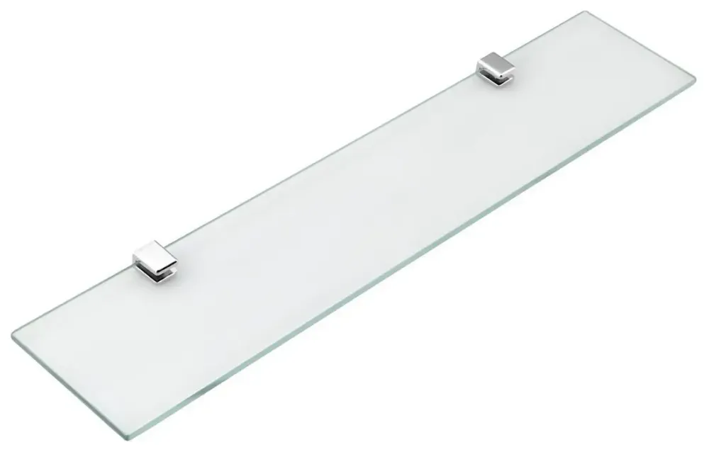 Koop Vandaag Aqualine Samba glazen planchet 60x10cm chroom