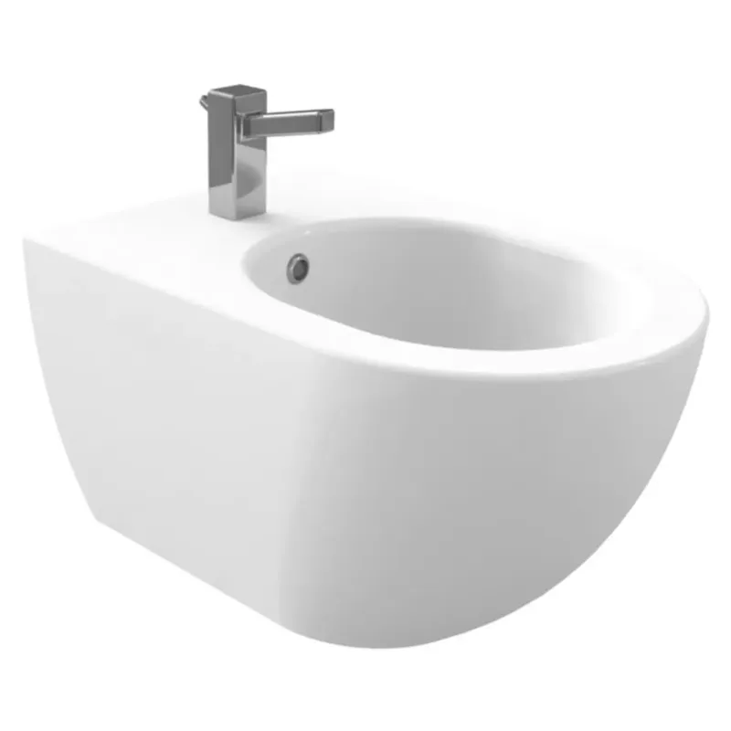 Lage Prijs Sanigoods Alpha bidet met overloop en kraangat wit