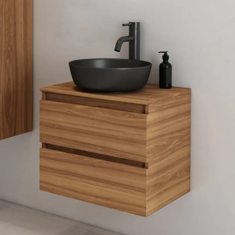 Fontana Proma badkamermeubel 60cm zonder kom walnoot Aanbieding