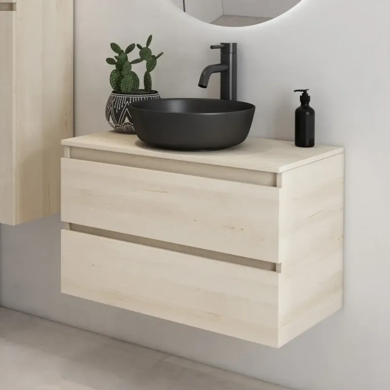Veilige Betaling Fontana Proma badkamermeubel 80cm zonder kom beach eiken