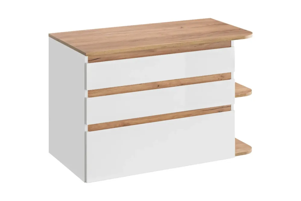 Tijdelijk Beschikbaar Comad Platinum 820 FSC onderkast 94cm wit/eiken