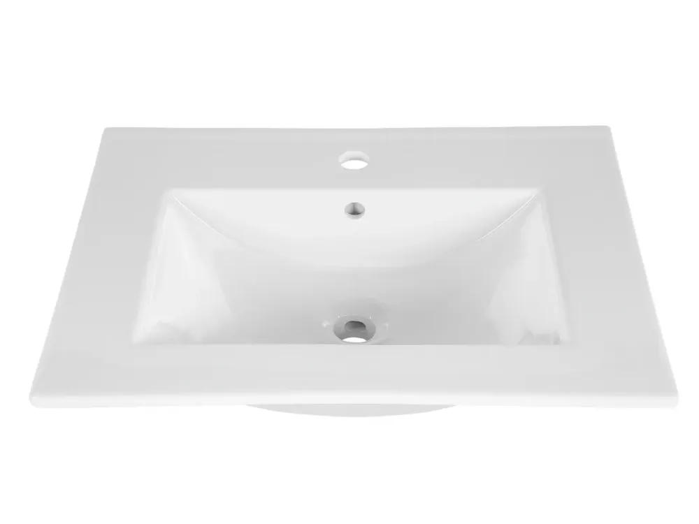 Comad Lava keramische wastafel 61x46cm wit glans Veilige Betaling