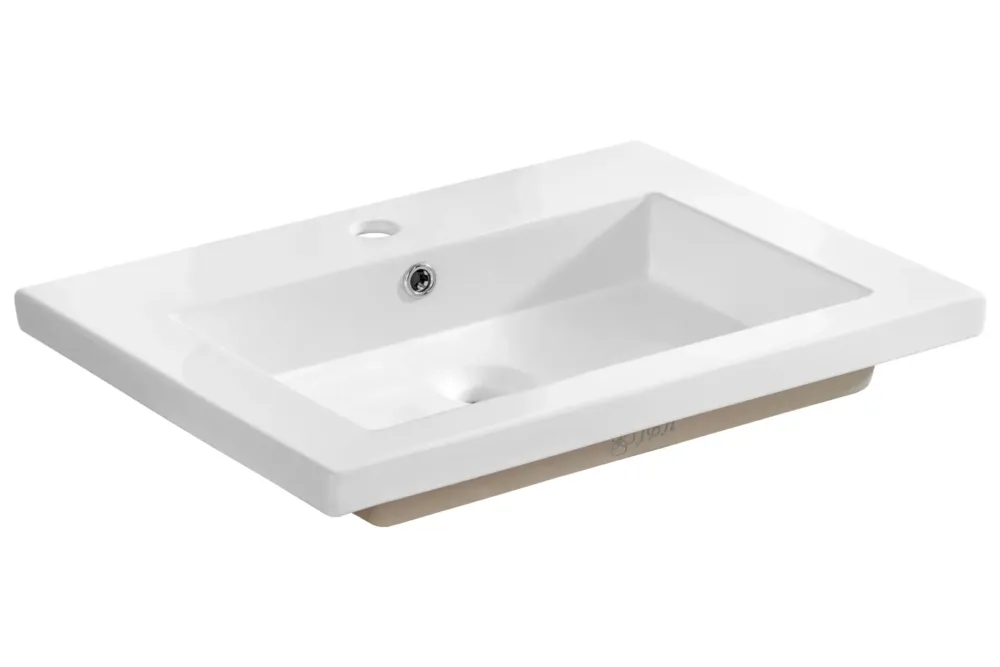 Korting Comad Spirit keramische wastafel 61x46cm wit glans