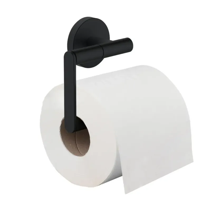 Exclusieve Aanbieding Mueller Hilton toiletrolhouder zonder klep mat zwart