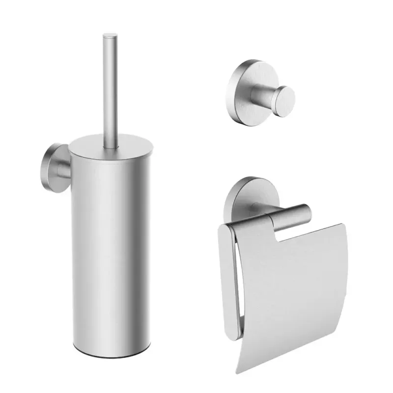 Gecertificeerd Mueller Hilton toiletaccessoiresset RVS