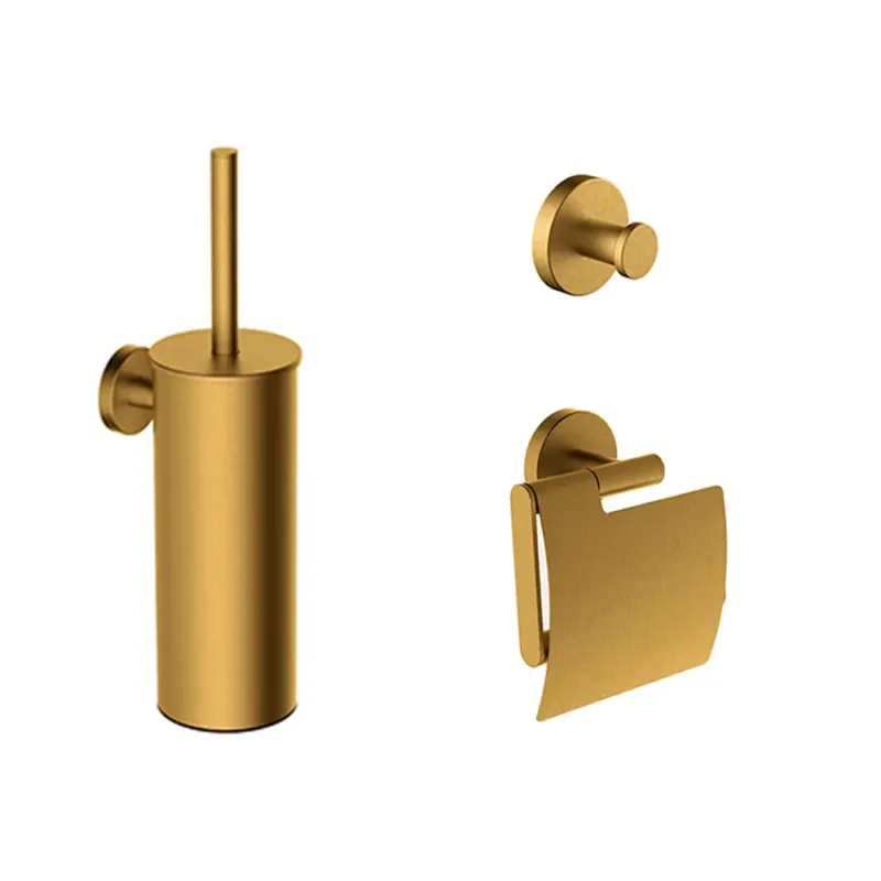 Mueller Hilton toiletaccessoiresset geborsteld messing Betaalbaar
