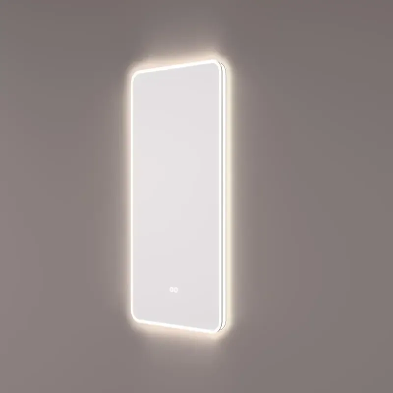 Aanbieding Hipp design 16001 rechthoekige spiegel 45x90cm met LED verlichting en spiegelverwarming