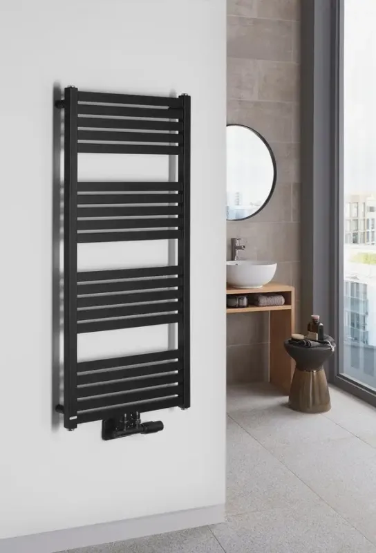 Aanbieding Sapho Grunt radiator 105x50cm 465W zwart mat