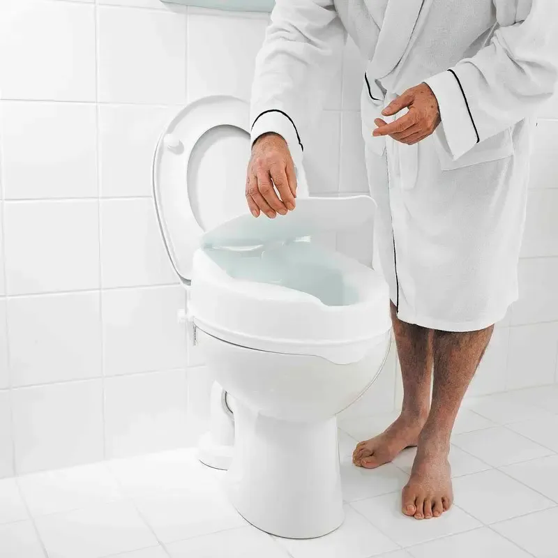 Gratis Retour Sapho Handicap verhoogde toiletbril met deksel wit