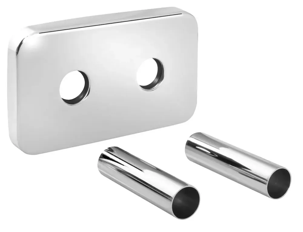Betrouwbaar Bruckner Wicher afdekrozet 12x7cm chroom