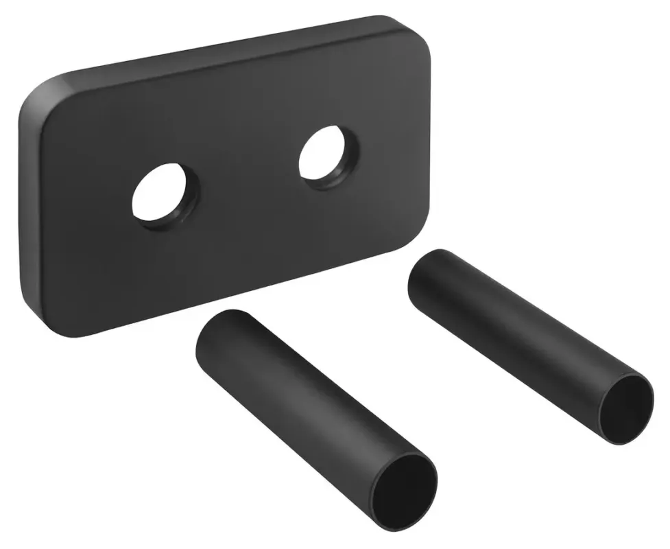 Bruckner Wicher afdekrozet 12x7cm zwart mat Nieuw