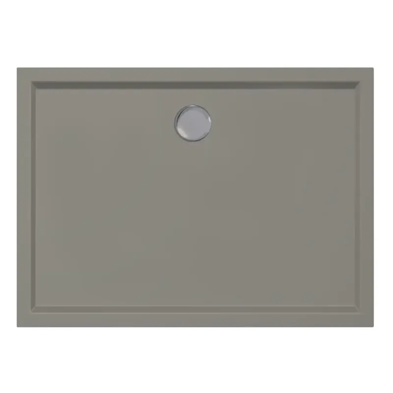 Xenz Mariana Plus rechthoekige douchebak acryl 110x80cm cement Dagaanbieding