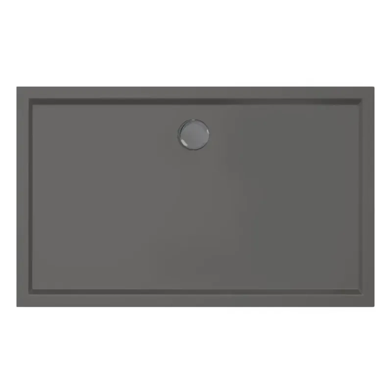Xenz Mariana Plus rechthoekige douchebak acryl 130x80cm antraciet Bestseller