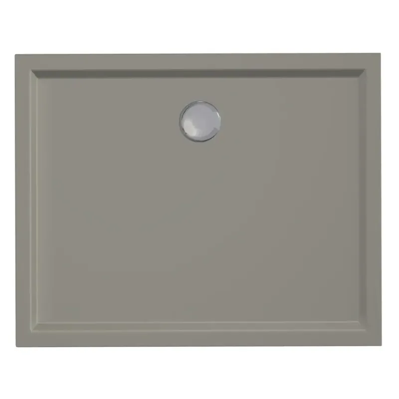 Xenz Mariana Plus rechthoekige douchebak acryl 130x100cm cement Flitsaanbieding