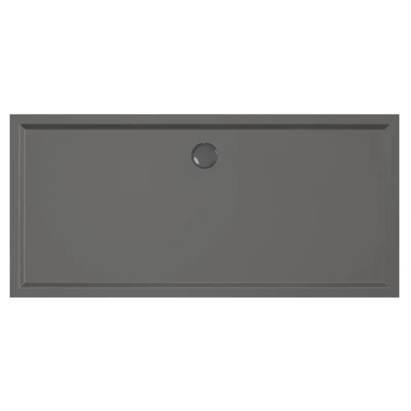 Xenz Mariana Plus rechthoekige douchebak acryl 170x90cm antraciet Speciale Aanbieding