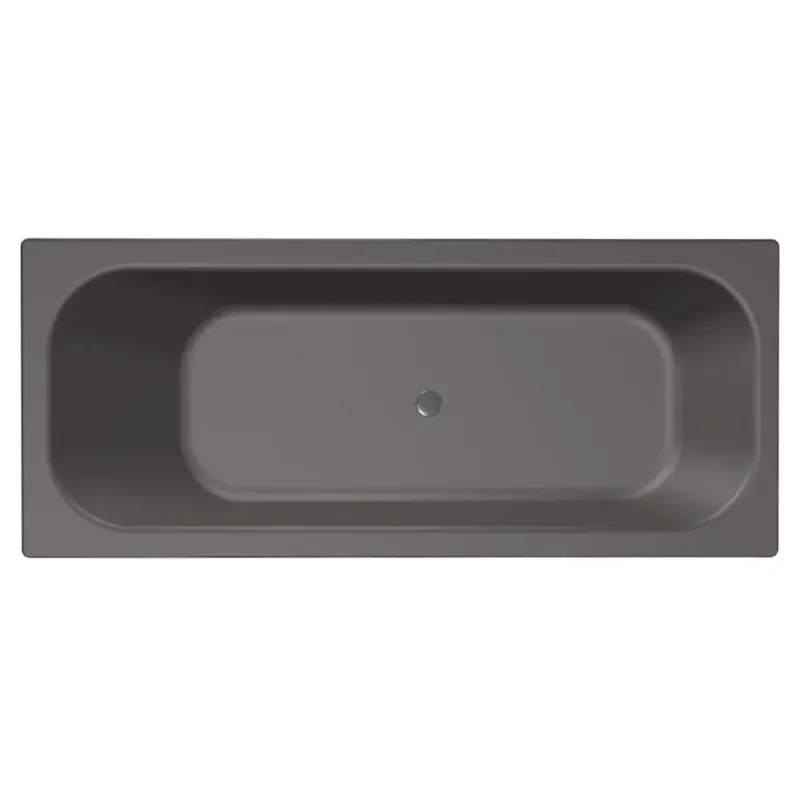 Xenz Aruba ligbad acryl 190x80x45cm zonder overloop antraciet Exclusieve Aanbieding