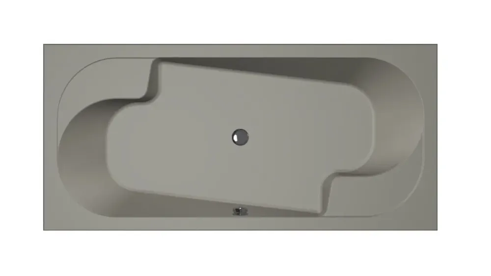 Xenz Parel ligbad acryl 190x90x45cm cement Bestseller