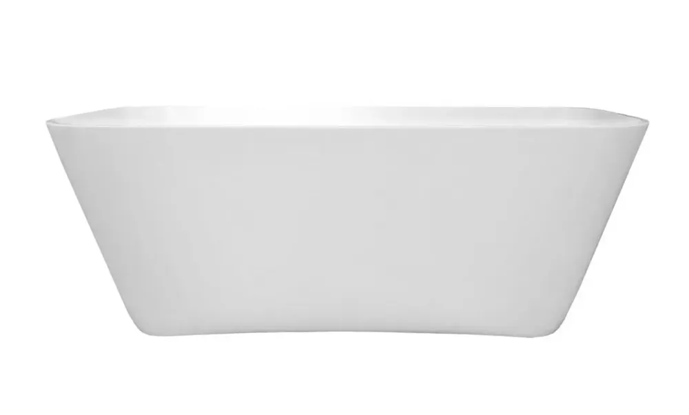 Voordeelprijs Xenz Christiano vrijstaand bad solid surface 170x75x65cm wit mat