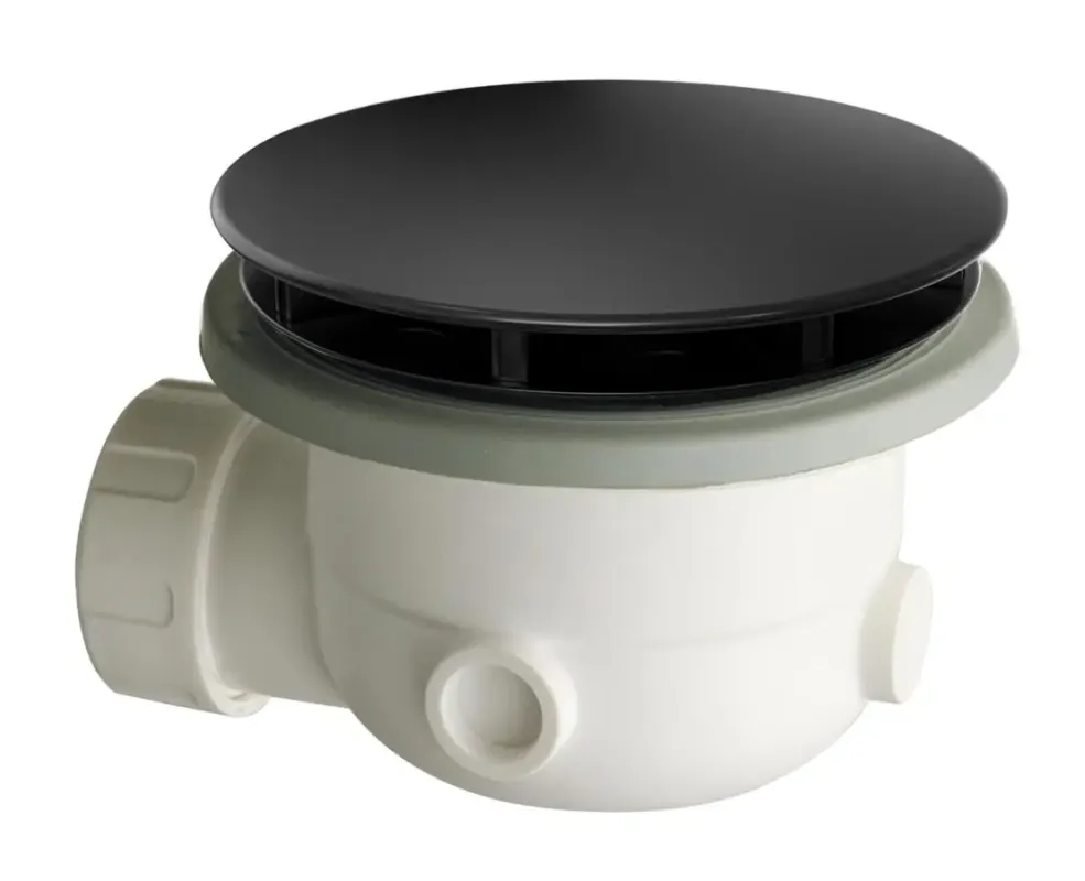 Favoriet Xenz luxe douchebakafvoer 90mm zwart mat