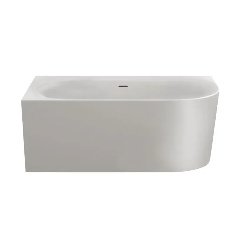 Aanbieding Xenz Fay half vrijstaand bad acryl 155x80x61cm links met waste wit glans